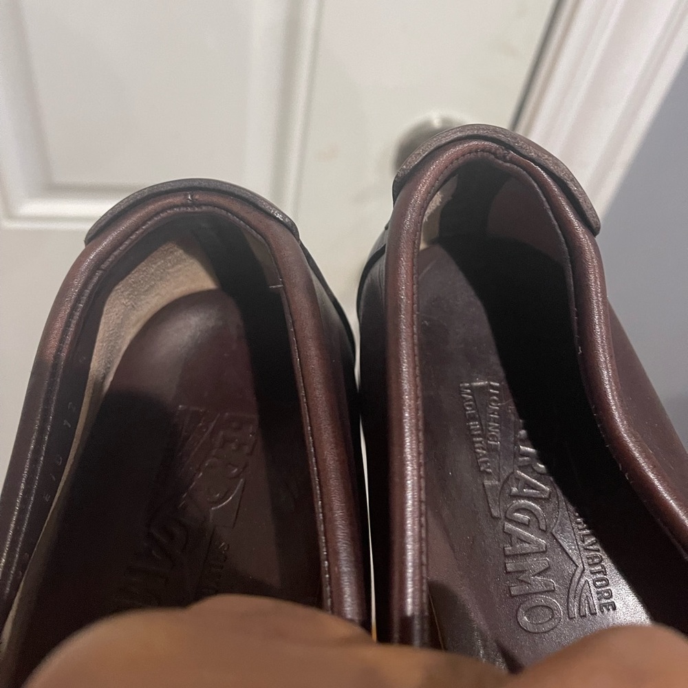 Salvatore Ferragamo Dark Brown Loafers Sz 12 D - Picture 9 of 16